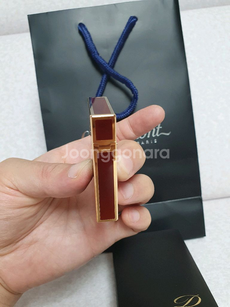 새상품 듀퐁라이터 라인2 ca15576 클래식 마룬래커--4