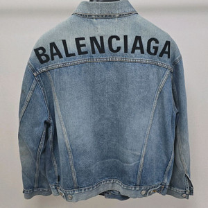 발렌시아가 백로고 데님 자켓 46사이즈 105