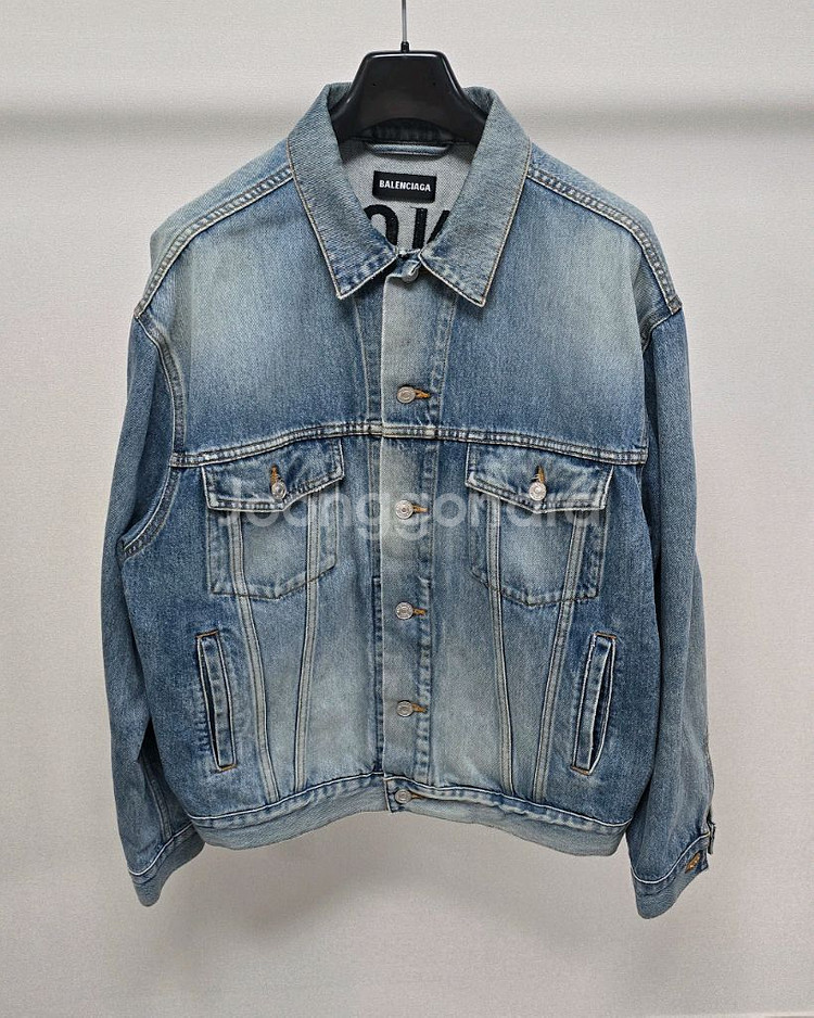 발렌시아가 백로고 데님 자켓 46사이즈 105--1