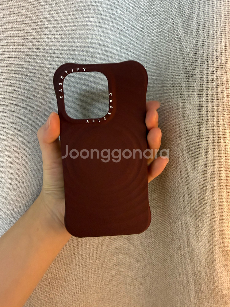 케이스티파이 아이폰16pro 다크체리 리플케이스--1