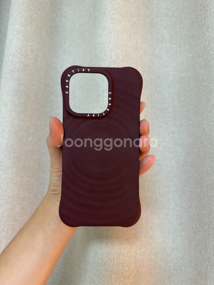 케이스티파이 아이폰16pro 다크체리 리플케이스--0