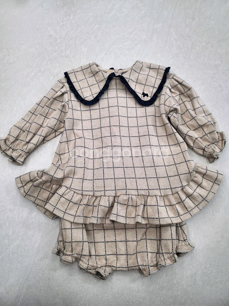 에뜨와 원피스 90사이즈(18m, 블루머 세트)--3