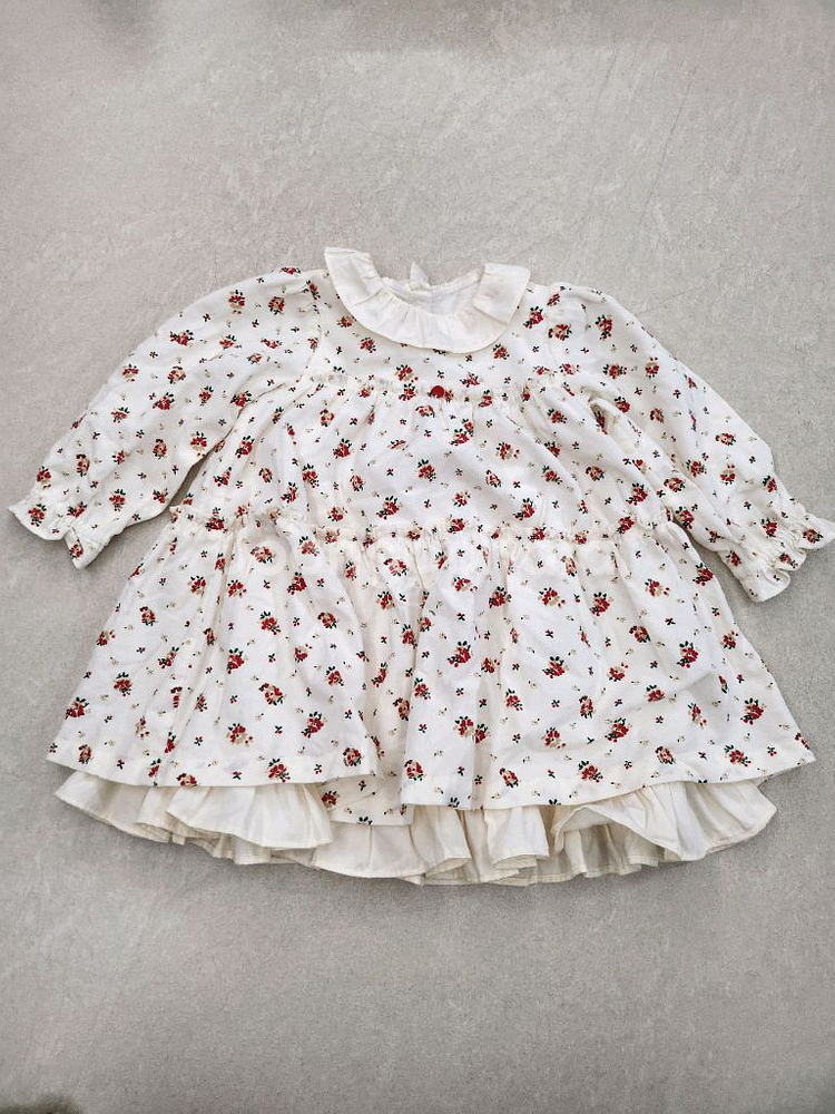 새상품)에뜨와 원피스 가디건 세트90(블루머 포함)--2