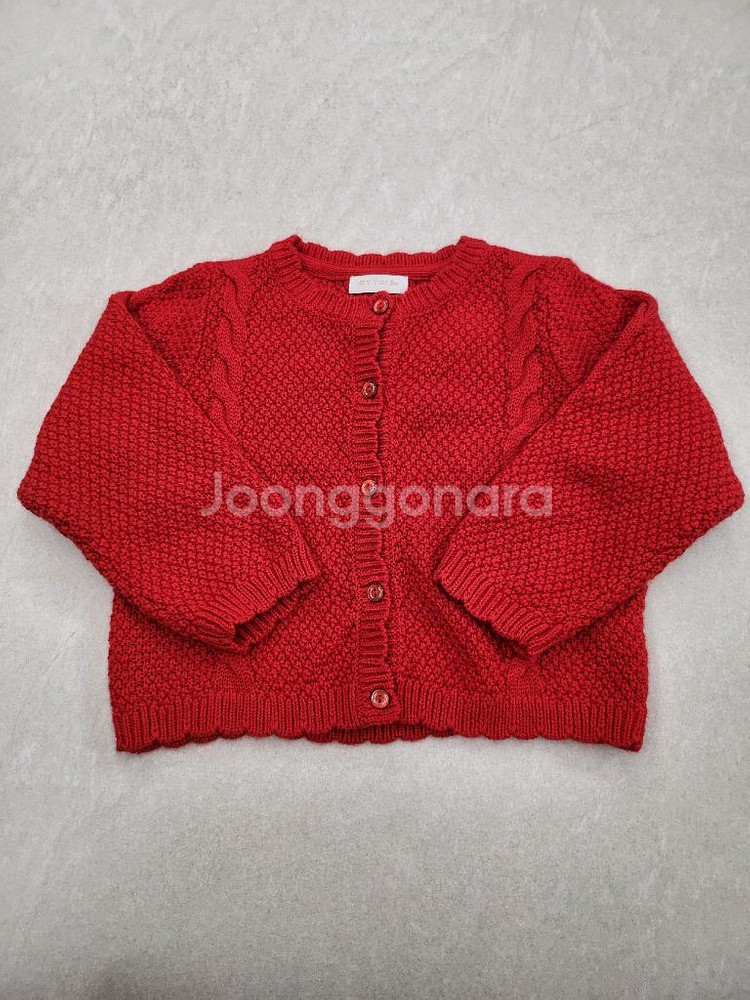 새상품)에뜨와 원피스 가디건 세트90(블루머 포함)--1