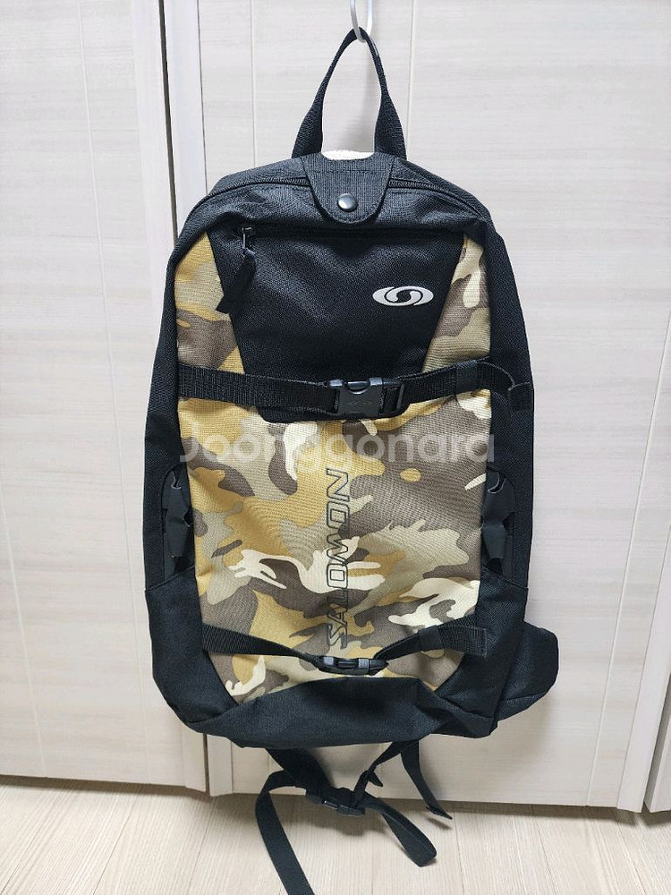 살로몬 카모 백팩 블랙--0