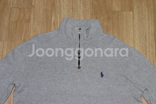 (105)폴로/그레이 면집업니트--2