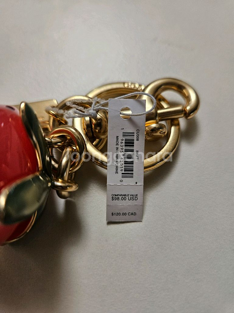 코치 가방 참장식 키홀더 백참--2