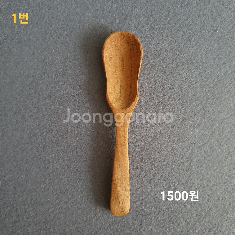 티크 우드 원목 나무 커트러리 스푼 포크 버터나이프--2