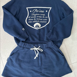 피브비 스웻셔츠 스커트 셋업