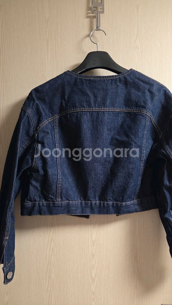 자라 크롭 데님 청자켓 s--1