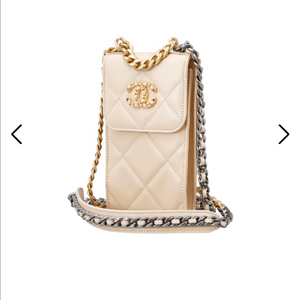 샤넬19 램스킨 폰 홀더백