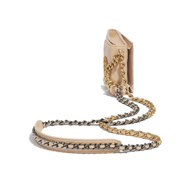 샤넬19 램스킨 폰 홀더백--3