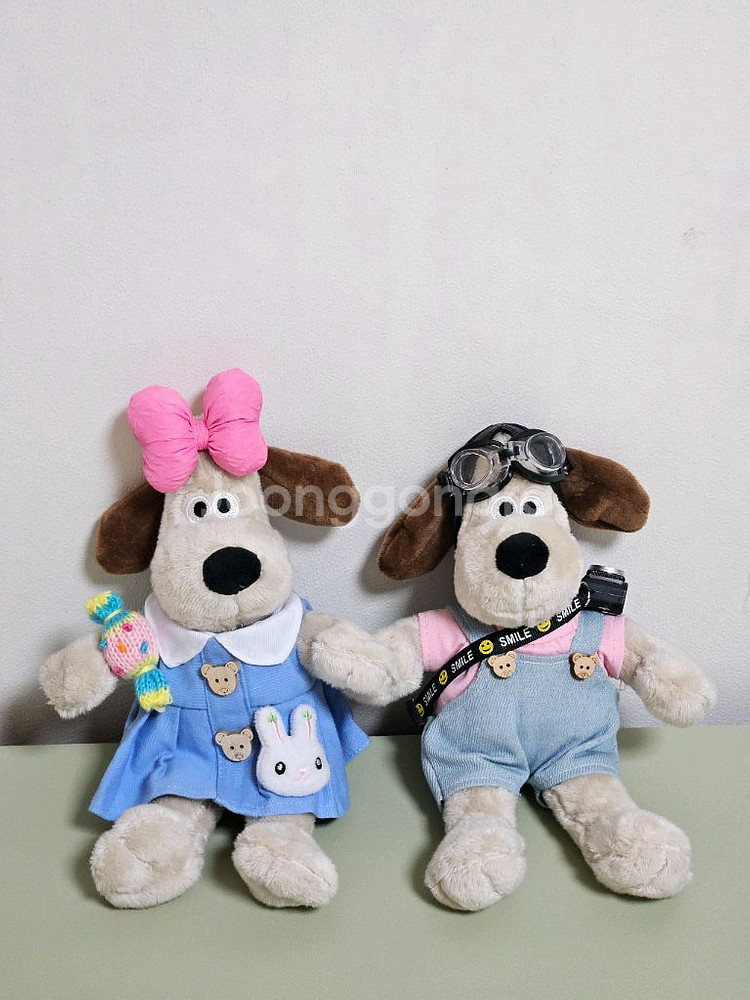 (새상품) 윌레스와 그로밋 중소형 키링 인형 23cm--0