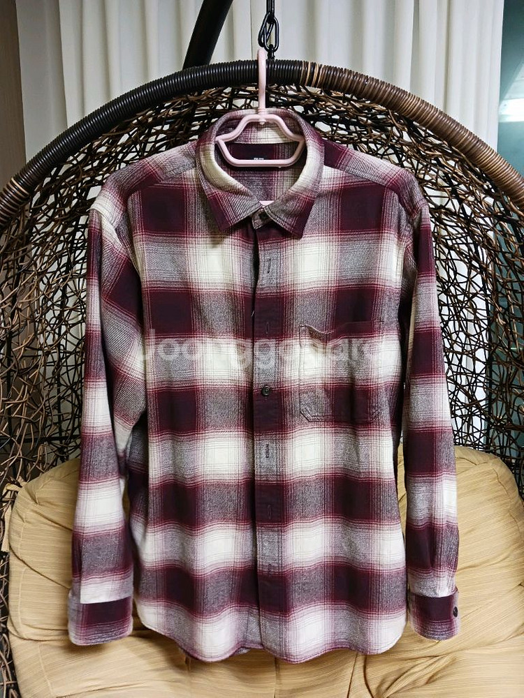 유니클로 플란넬셔츠 (남여공용 M 사이즈)--1