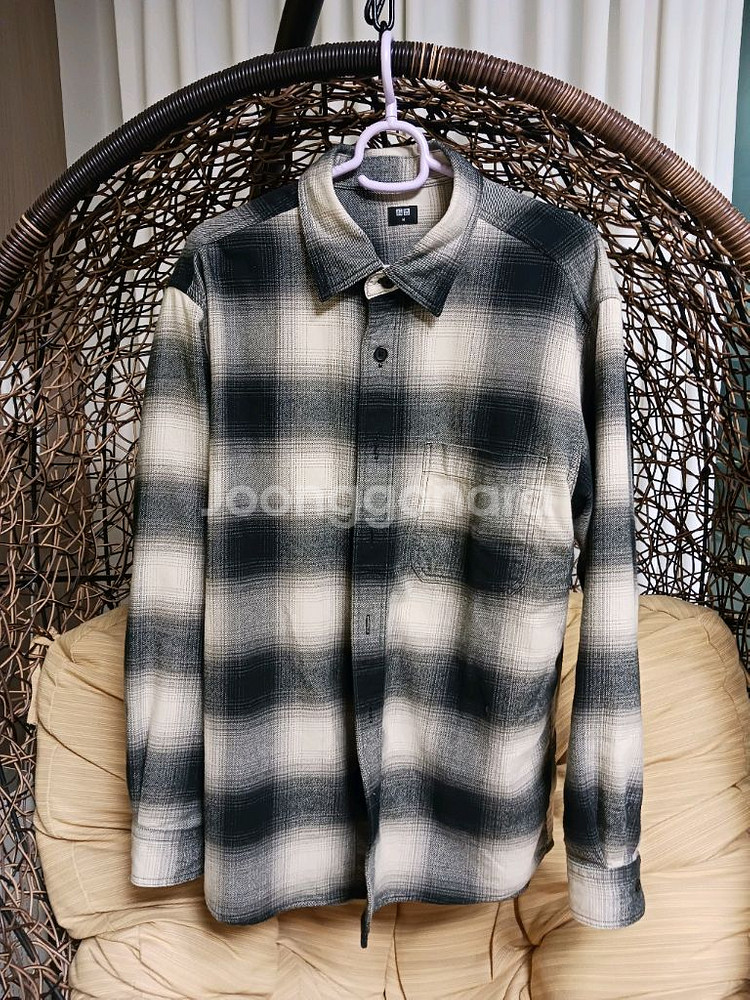 유니클로 플란넬셔츠 (남여공용 M 사이즈)--0