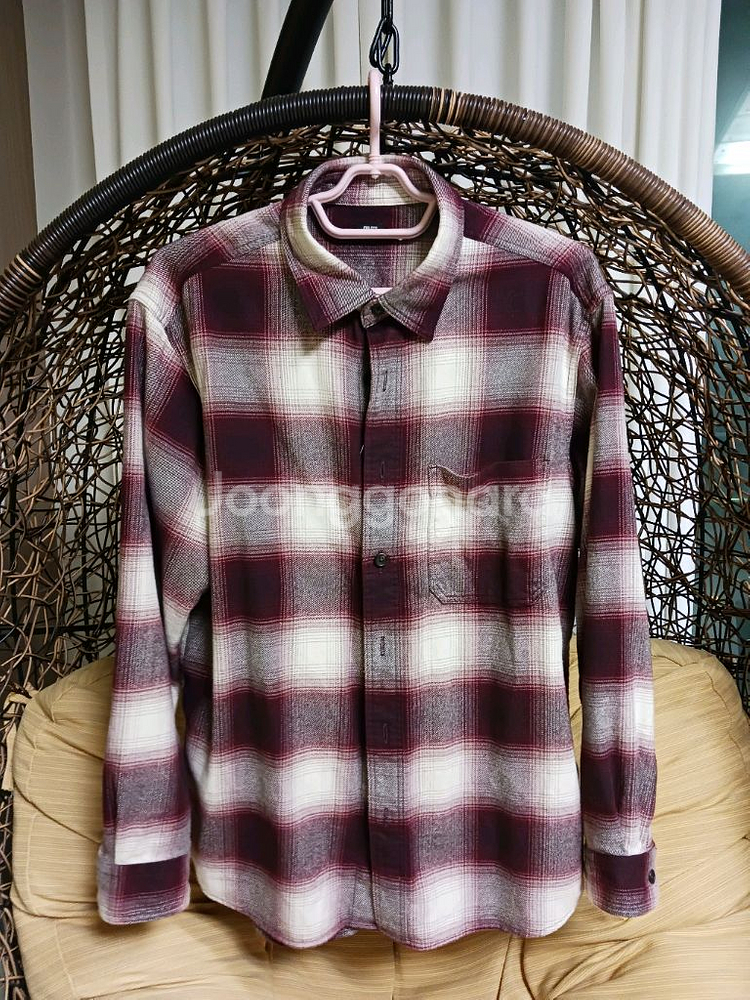 유니클로 플란넬셔츠 (남여공용 M 사이즈)--1