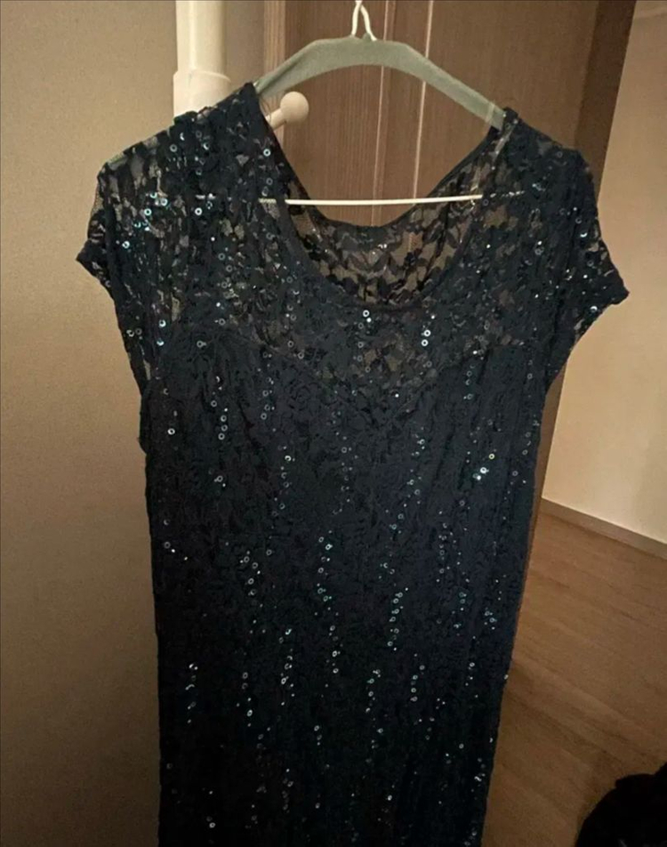 빅사이즈드레스(77-88)진청록색--3