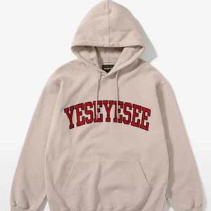 예스아이씨 Arch Logo Hoodie 크림 후드