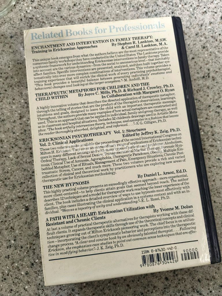 에릭슨 최면 원서 Therapeutic Trances--2
