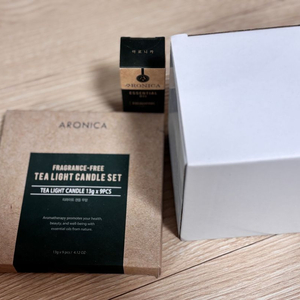 아로니카 티라이트 캔들 , 에센셜 오일 세트
