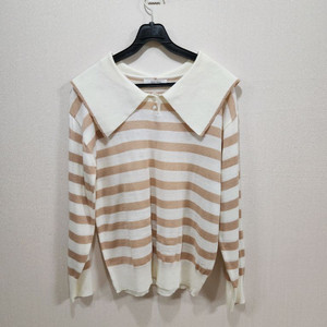 세일러카라 스트라이프 니트 티