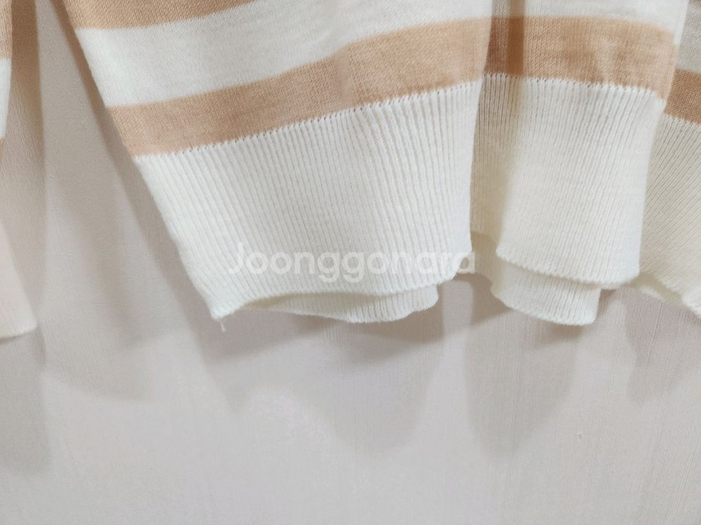 세일러카라 스트라이프 니트 티--3