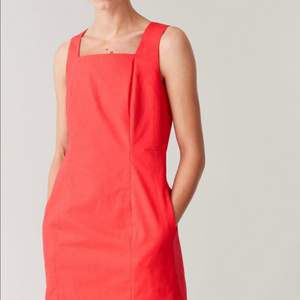 COS 코스 코튼 린넨 드레스 원피스 36