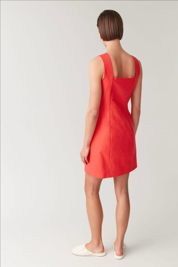 COS 코스 코튼 린넨 드레스 원피스 36--3