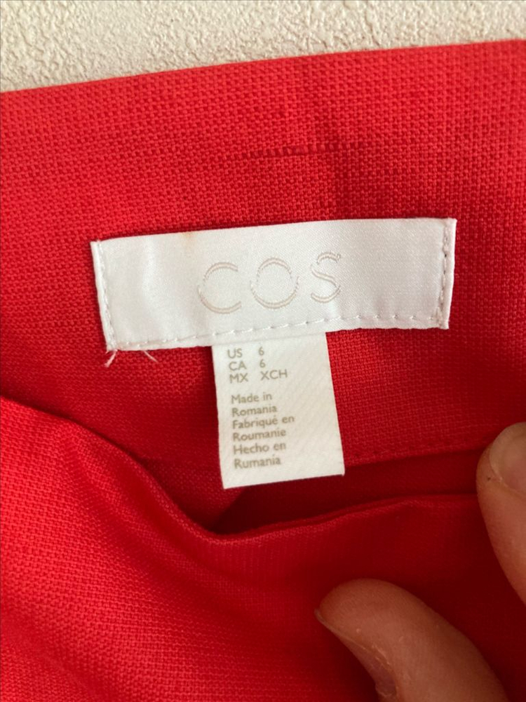 COS 코스 코튼 린넨 드레스 원피스 36--5