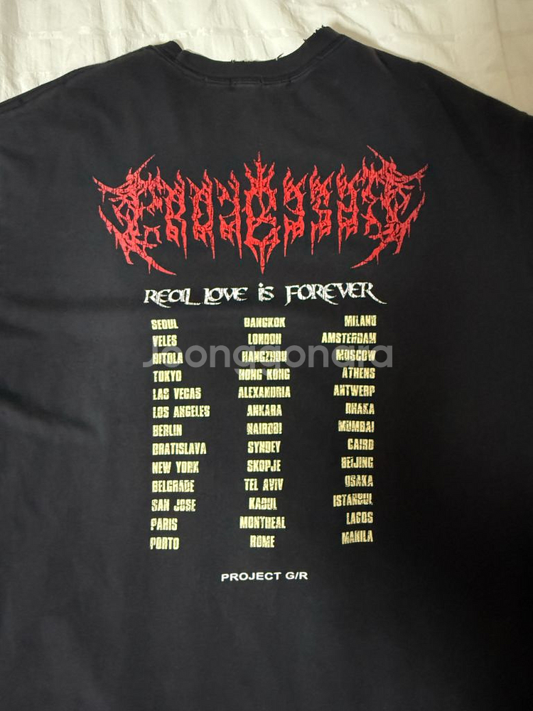 프로젝트GR 크로우 월드투어 티셔츠 1사이즈--10