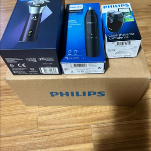 필립스 전기면도기 S3885 +코털제거기+휴대용면도기