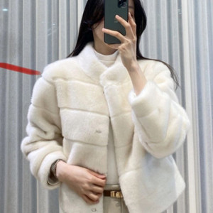 여성 밍크 에코퍼 자켓