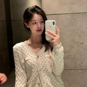 (새상품) 아이보리 펄 가디건