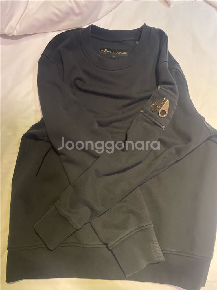 무스너클 맨투맨 블랙 L사이즈--0