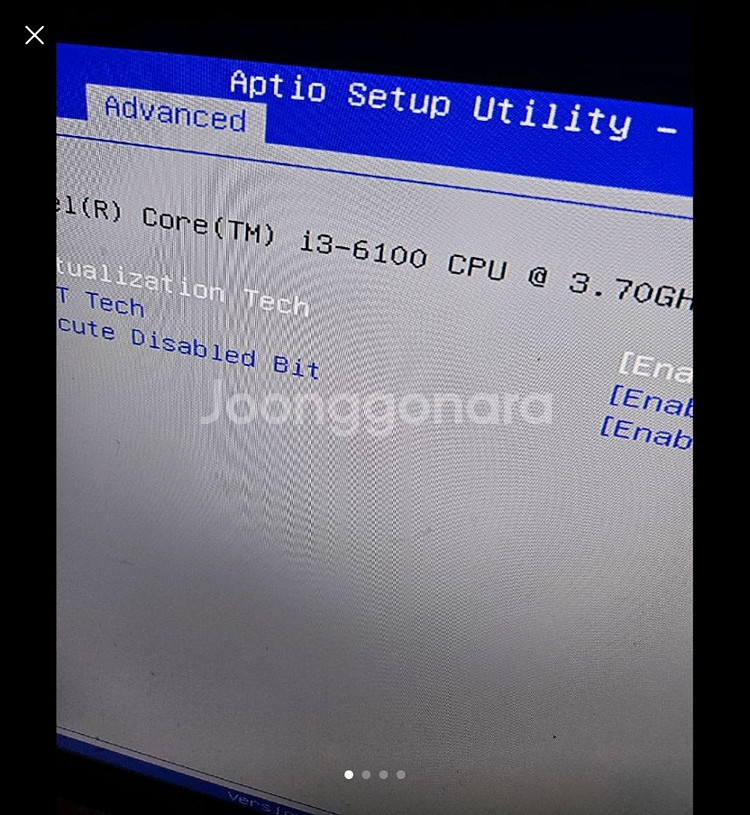 H110D4-M2 메인보드 i3-6100 CPU 결합--0