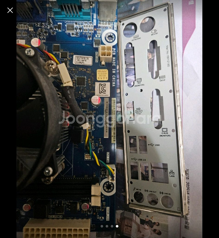 H110D4-M2 메인보드 i3-6100 CPU 결합--3