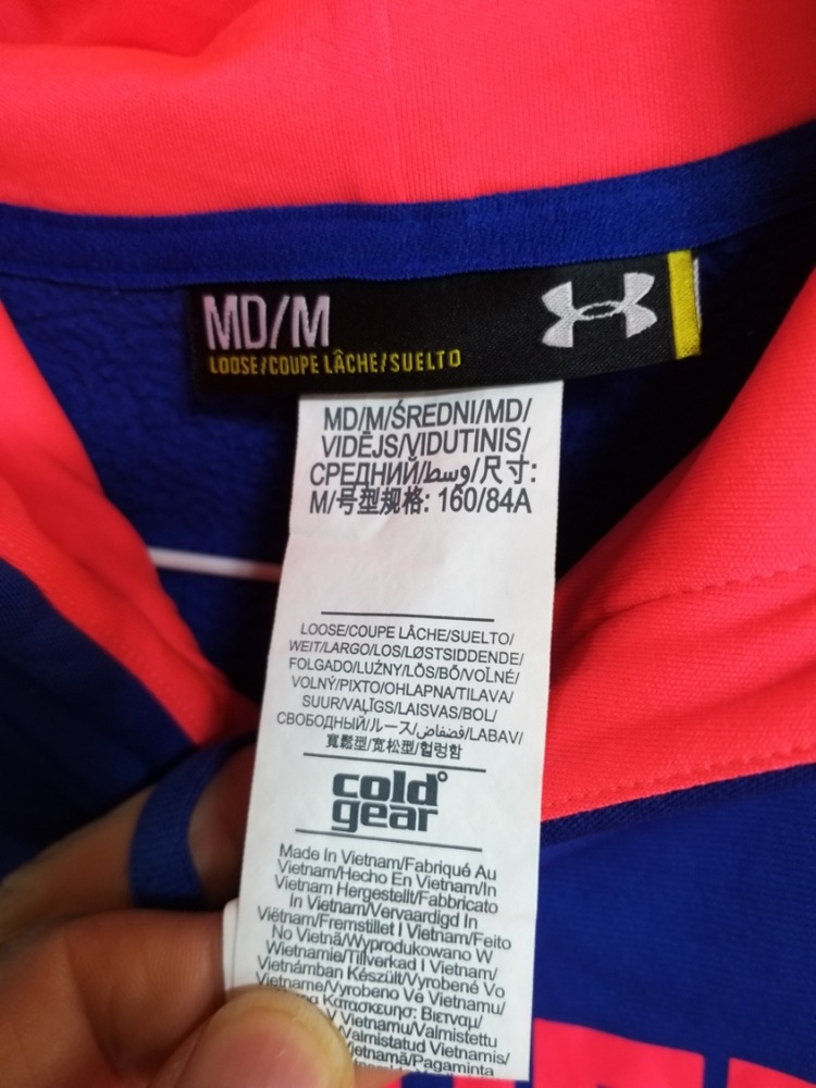 여성 언더아머 기모 후드티 (새상품.스판95)--2