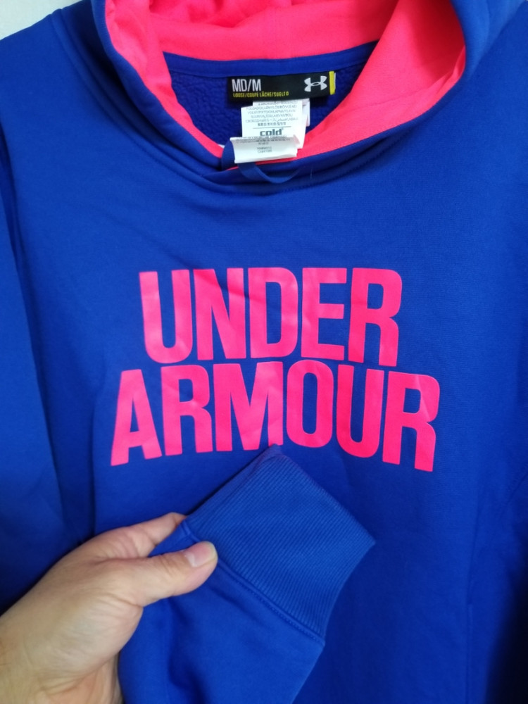 여성 언더아머 기모 후드티 (새상품.스판95)--4