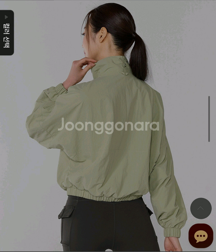 새제품 젝시믹스 크롭점퍼 바람막이/크롭 집업 자켓 L--2