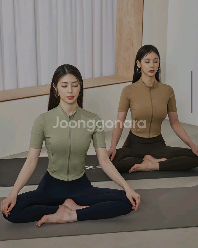 새제품 젝시믹스 크롭점퍼 바람막이/크롭 집업 자켓 L--5