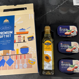 Chef Master 선물세트 새상품(해바라기유,라이트