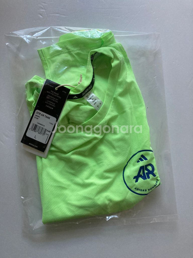 새상품) 아디다스 싱글렛 여자 L 러닝 탱크 탑 상의--6