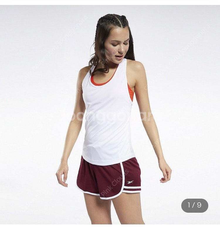 (새상품) 리복 탱크 탑 여자 M (싱글렛)--0