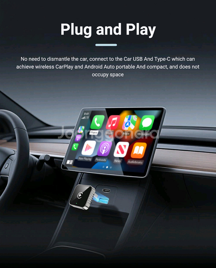 무선 안드로이드 오토 카플레이 어댑터--5