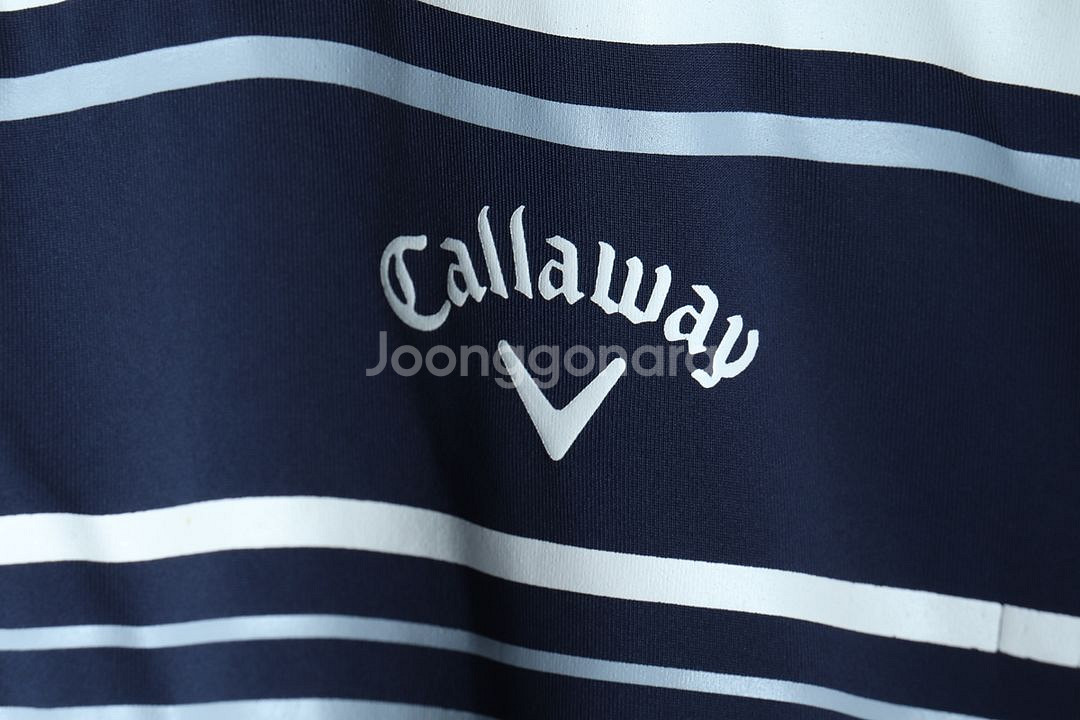 (L) 캘러웨이 카라 긴팔티셔츠 골프 사용감 네이비--4