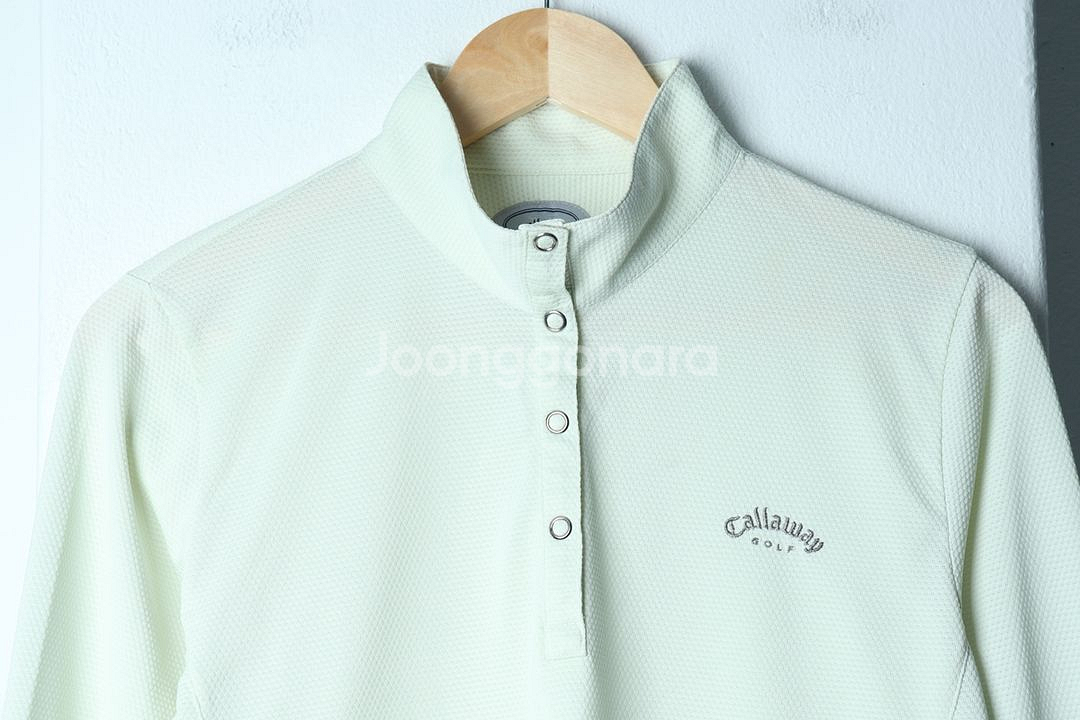 W(XL) 캘러웨이 카라 긴팔티셔츠 골프 연그린--2