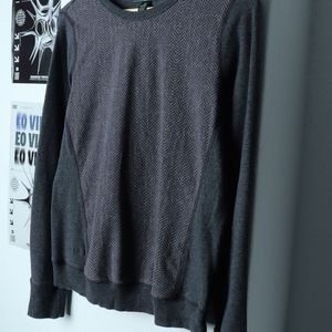 W(M-L) 폴로 랄프로렌 긴팔티셔츠 헤링본 그레이