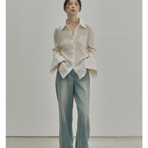 노이어 와이드 데님 팬츠 38