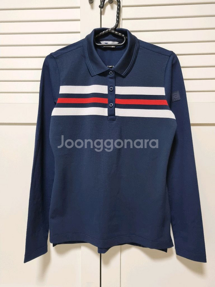 휠라 골프티. 네이비. 90사이즈--0