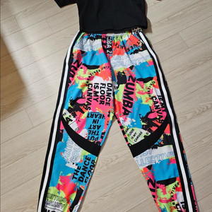 줌바 바지 티셔츠 s